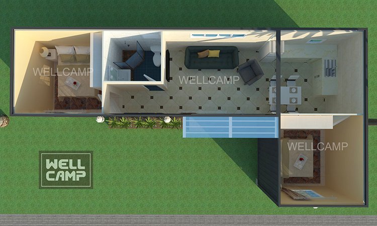 WELLCAMP, WELLCAMP prefab house, WELLCAMP container house-china sandwich villa house factory | Conta-1