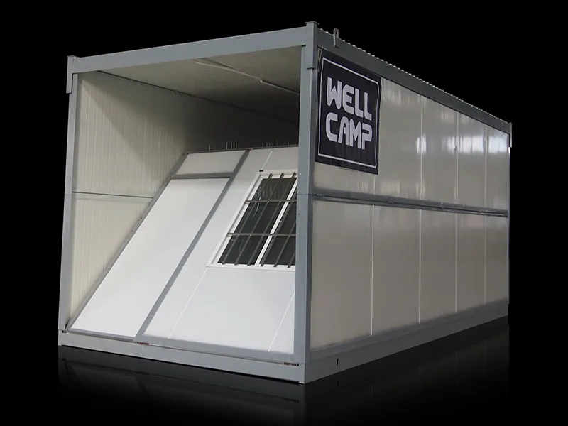 house folding container house expandable WELLCAMP, WELLCAMP prefab house, WELLCAMP container house