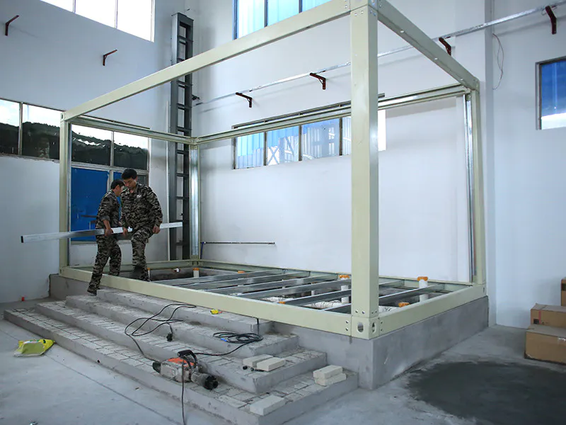 portable container house builders supplier for renting