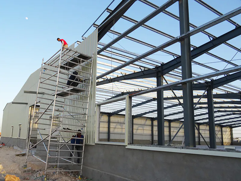 panel steel warehouse supplier for chicken shed