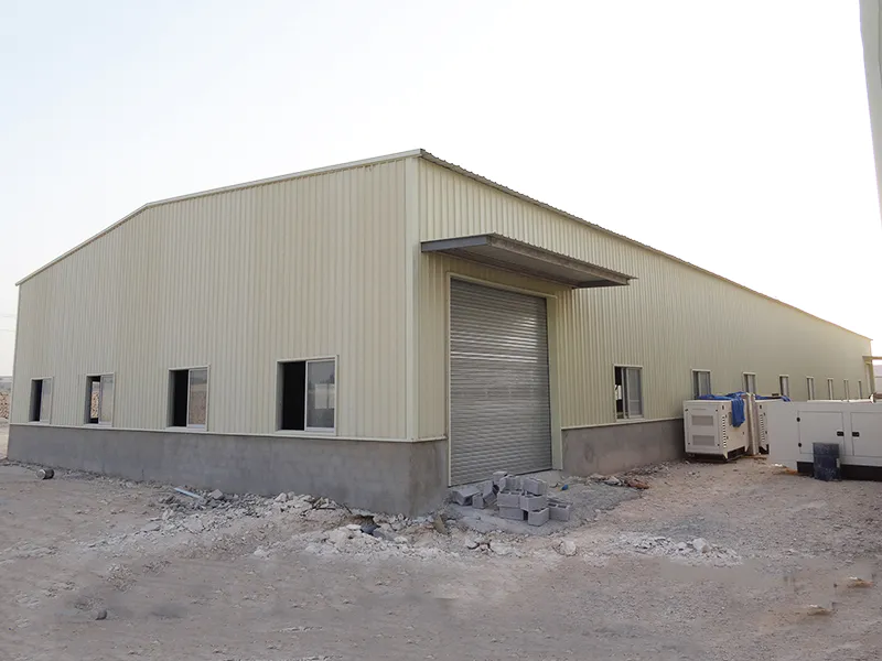 prefab warehouse project chicken steel warehouse