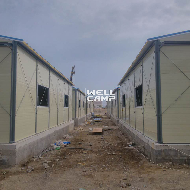 WELLCAMP, WELLCAMP prefab house, WELLCAMP container house project prefab house kits on seaside for labour camp-4