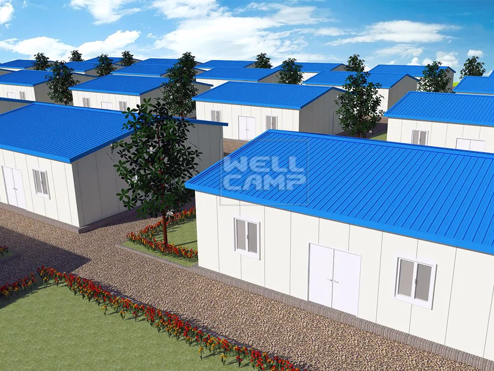 WELLCAMP, WELLCAMP prefab house, WELLCAMP container house Brand security panel modular prefabricated house suppliers green