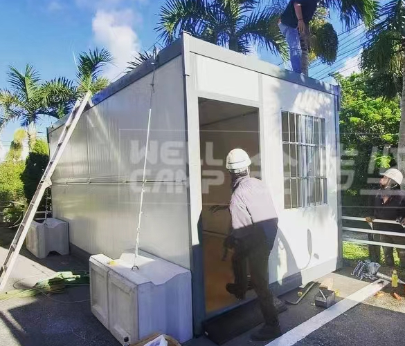 product-foldable container house relief house refugee home-WELLCAMP, WELLCAMP prefab house, WELLCAMP-2