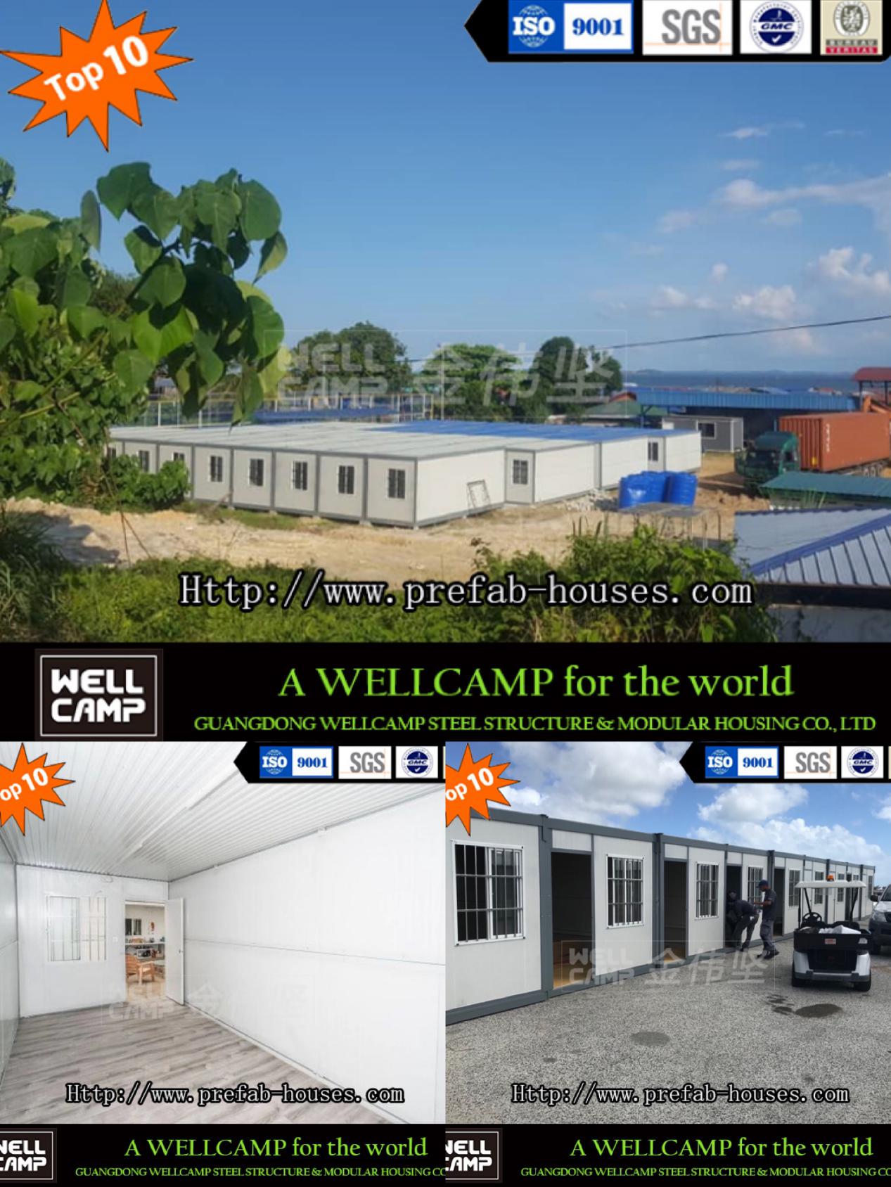 WELLCAMP, WELLCAMP prefab house, WELLCAMP container house detachable container house with walkway for office-2