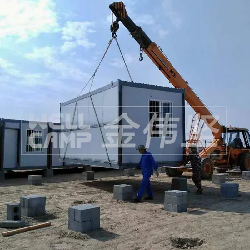 detachable prefab house china with walkway for office