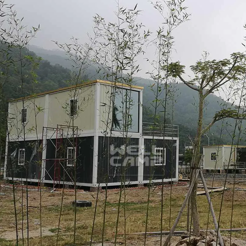 Rumah Prefab untuk Kamp Kerja di Proyek Jieyang China