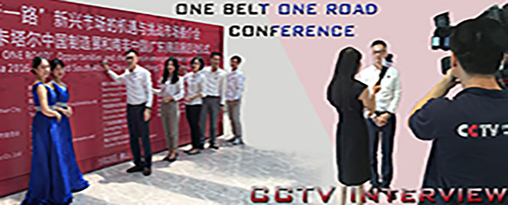 Entretien CCTV lors de la conférence One Belt One Road