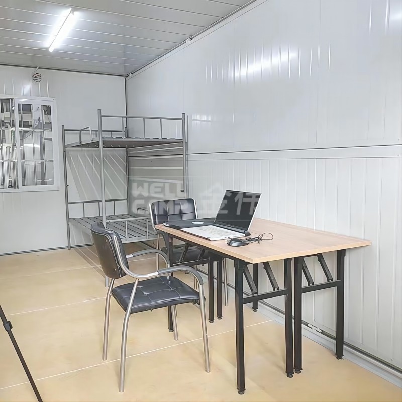 labor camp office, bedroom and living room folding container house