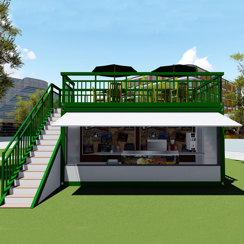 new detachable container house with walkway for dormitory-2