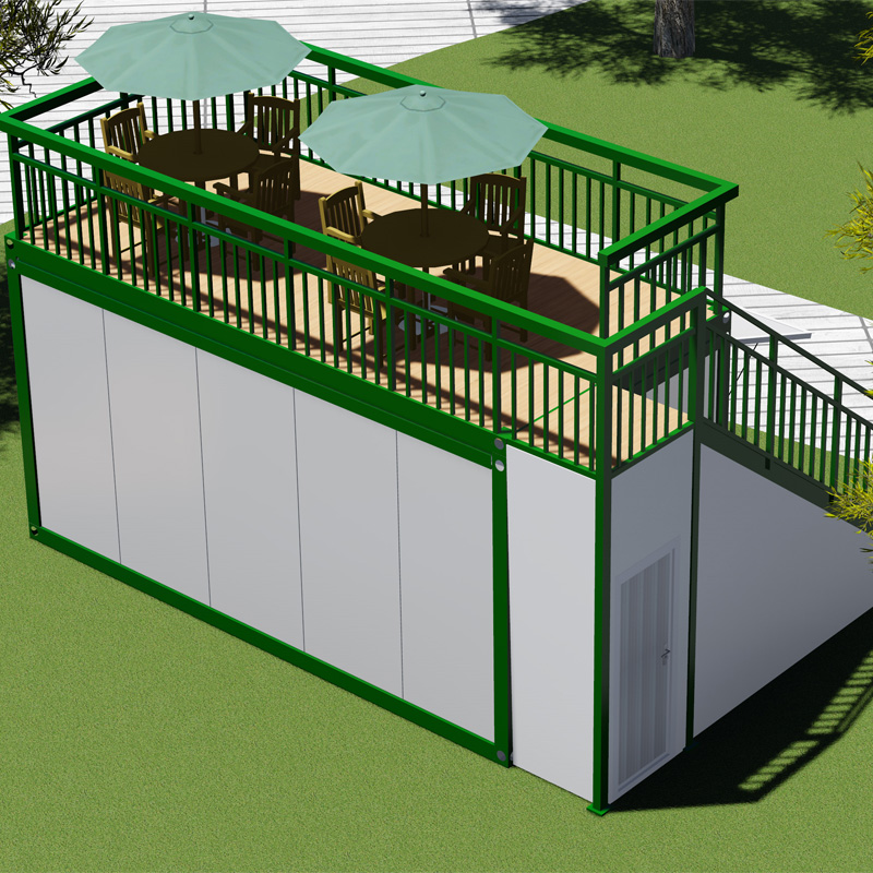new detachable container house with walkway for dormitory-1