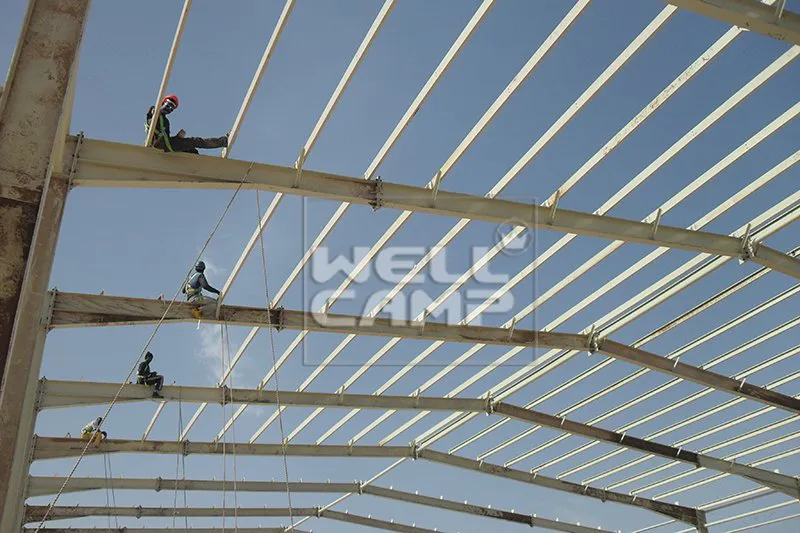 product-Durable Large Span Steel Structure Warehouse, Wellcamp S-5-WELLCAMP, WELLCAMP prefab house, -2