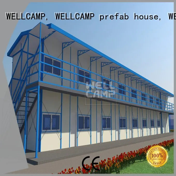 WELLCAMP, WELLCAMP prefab house, WELLCAMP container house fast installed prefab homes on seaside for accommodation worker