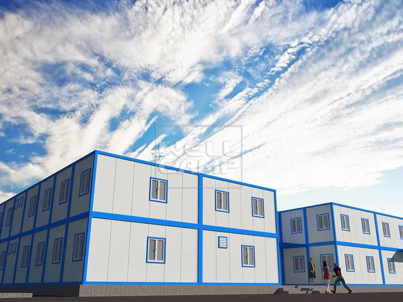 WELLCAMP, WELLCAMP prefab house, WELLCAMP container house two floor container house project supplier for office