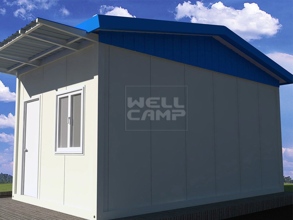 Новый стильный мобильный сборный дом из сэндвич-панелей для комнаты безопасности, Wellcamp T-7