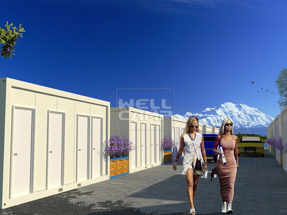 Fast Built Affordable Accommodation Living Detachable Container Homes for Sale