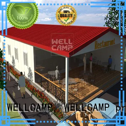 Fast Build Luxury Prefabricated House For Restaurant, Wellcamp S-2