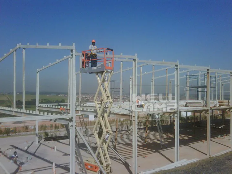 Almacén Wellcamp con estructura de acero para oficinas en proyecto de Brasil