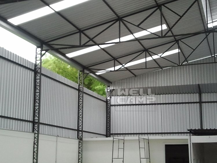 Склад Wellcamp с офисной стальной конструкцией в Бразилии. Проект