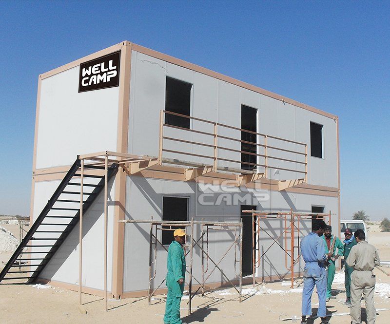 Rumah kontena mudah alih dua tingkat prefab dalam projek Qatar, Wellcamp C-16