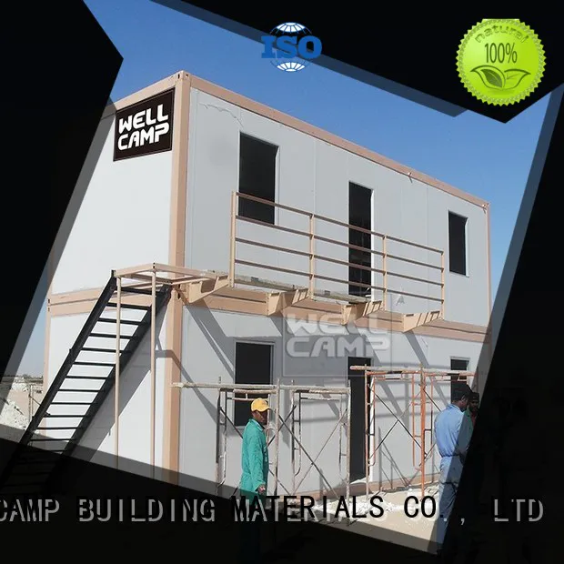Mobile portable two floor prefab container house in Qatar project, Wellcamp C-16
