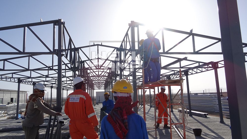 Bangunan Pejabat Prefabrikasi Wellcamp di Projek Oman