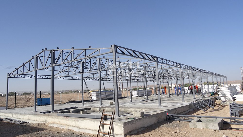 Gedung Kantor Prefabrikasi Wellcamp di Proyek Oman