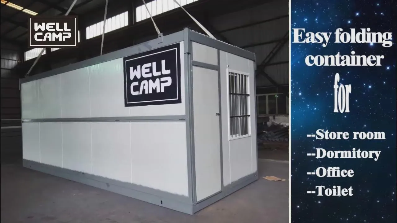 2016 Wellcamp نمط جديد سهل للطي حاوية البيت