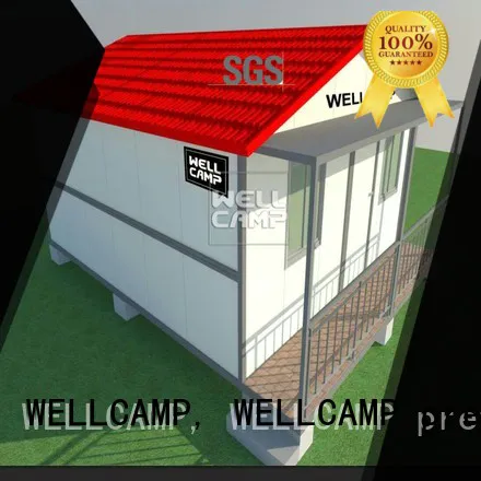 c2 low folding WELLCAMP, WELLCAMP prefab house, WELLCAMP container house Brand customized light steel villa factory