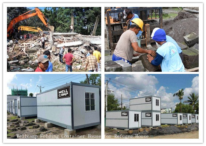 Wellcamp Folding Container House Choice ، خيارك الأفضل في زلزال إندونيسيا