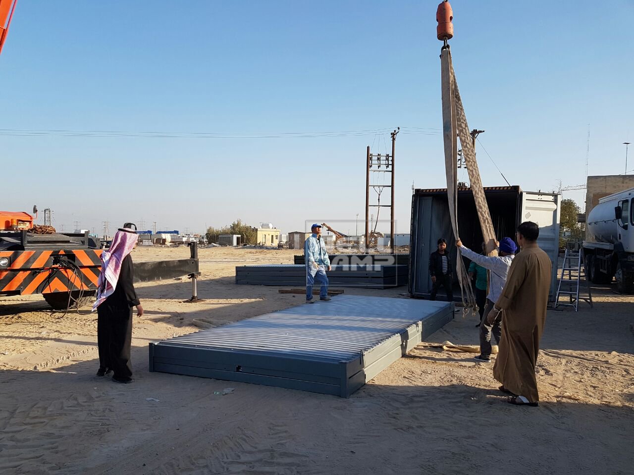 Проект сборного расширяемого контейнерного домика Wellcamp в Кувейте