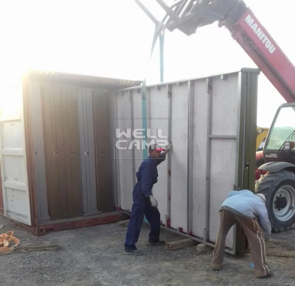 Wellcamp Prefab Expandable Container Cabin Project in Kuwait