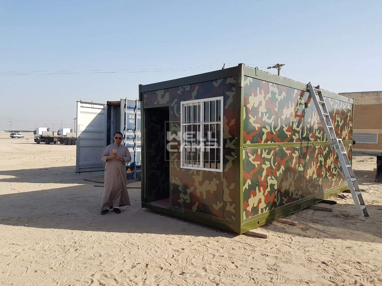 Проект сборного расширяемого контейнерного домика Wellcamp в Кувейте