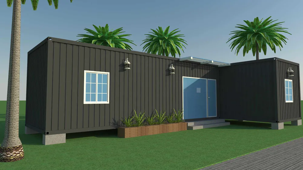 Eco-Friendly Light Steel Container Villa For Container Resort, Wellcamp CV-1