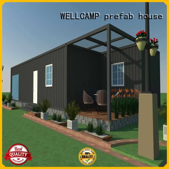 WELLCAMP, WELLCAMP prefab house, WELLCAMP container house eco friendly customized steel villa house labour camp for hotel