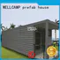 FC board Aluminum sliding Fire proof door shipping container house for villa resort