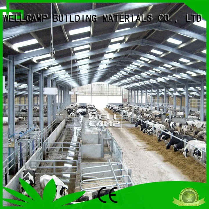 WELLCAMP, WELLCAMP prefab house, WELLCAMP container house color steel sheds supplier for cow shed