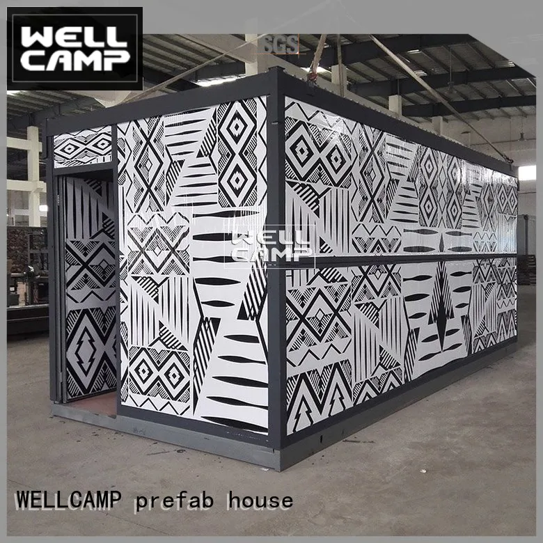WELLCAMP, WELLCAMP prefab house, WELLCAMP container house unique style metal container homes online for worker