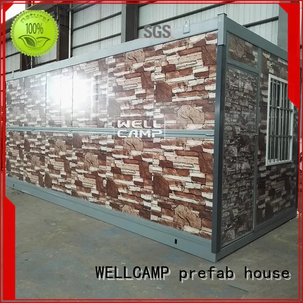unique low container WELLCAMP, WELLCAMP prefab house, WELLCAMP container house Brand foldable container house manufacture