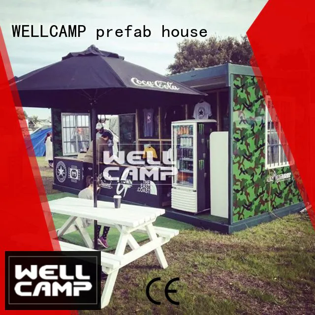 builder light WELLCAMP, WELLCAMP prefab house, WELLCAMP container house Brand foldable container house factory
