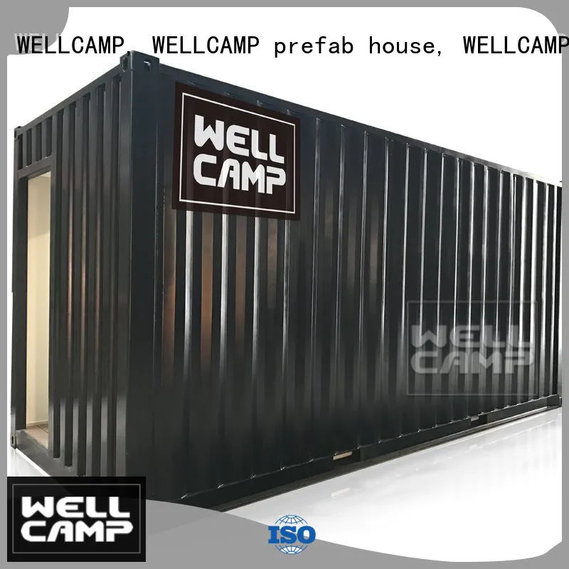 Aluminum sliding Custom FC board modern shipping container house PVC tile WELLCAMP, WELLCAMP prefab house, WELLCAMP container house