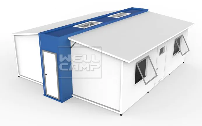 Custom expandable container house WELLCAMP, WELLCAMP prefab house, WELLCAMP container house