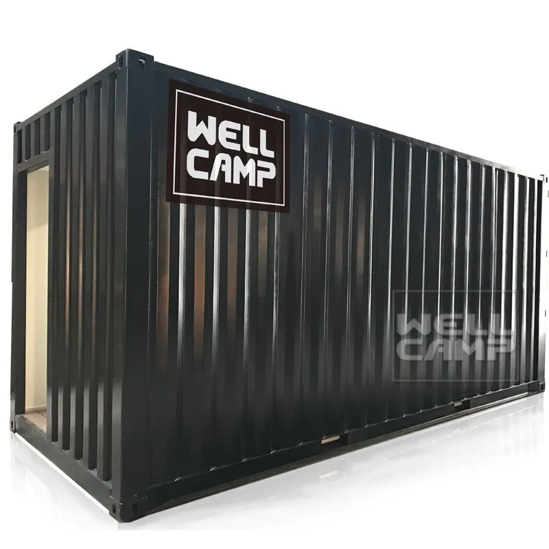 shipping container house for villa resort Aluminum sliding Fire proof door modern shipping container house FC board company