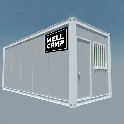 WELLCAMP, WELLCAMP prefab house, WELLCAMP container house Brand flat wellcamp container flat pack storage container