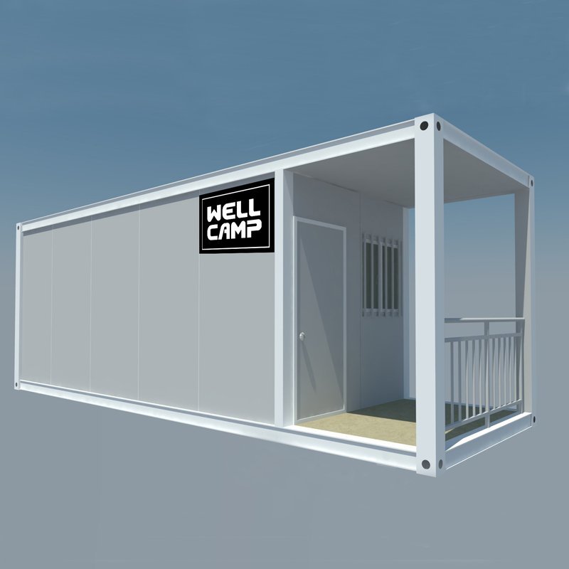 Extended Long Flat Pack Container Apartment With Walkway, Wellcamp FL-06