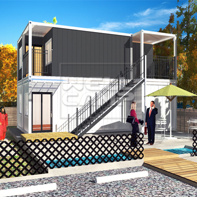 WELLCAMP, WELLCAMP prefab house, WELLCAMP container house shipping crate homes in garden for resort-1