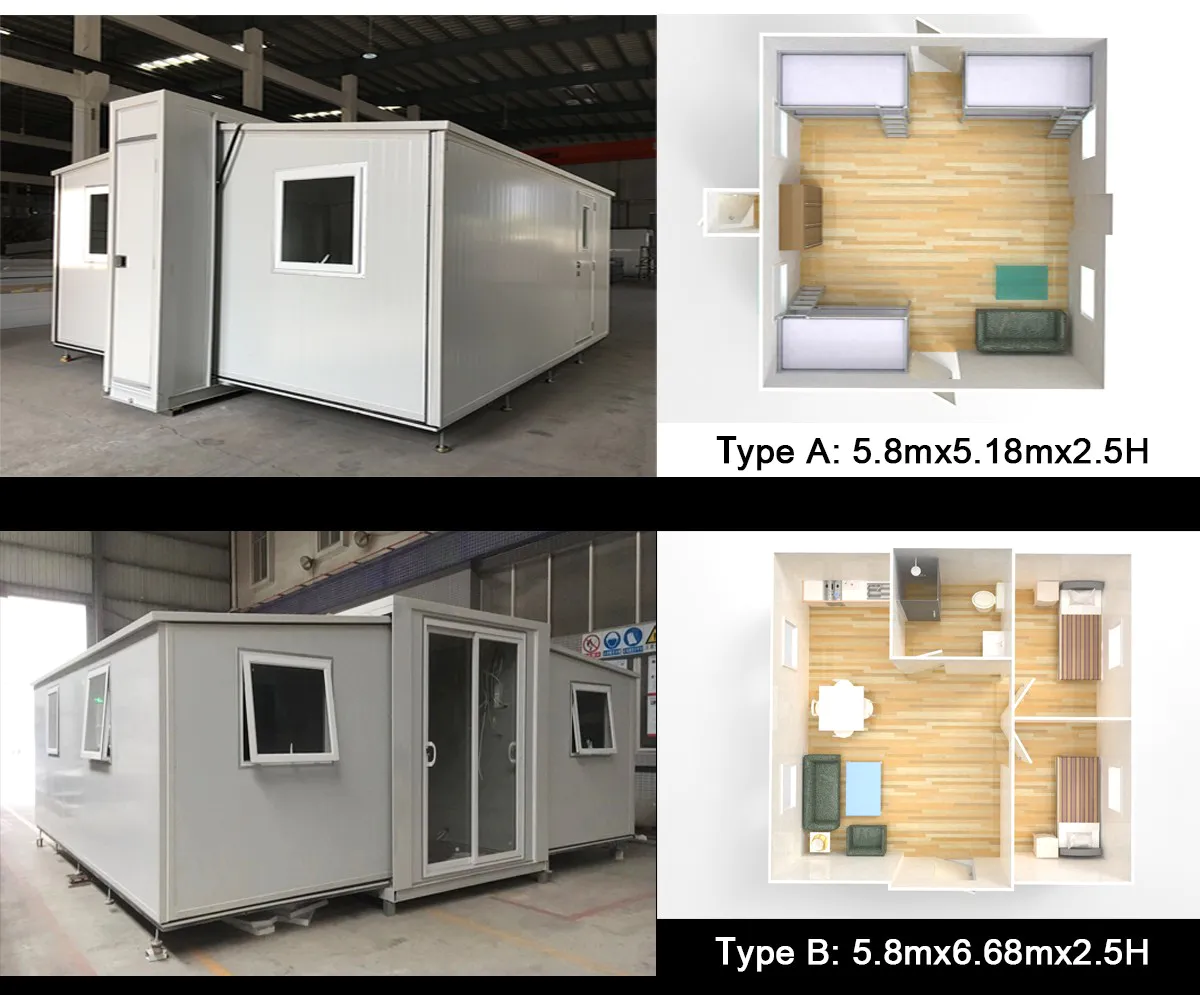 safe container van house design with two bedroom for living
