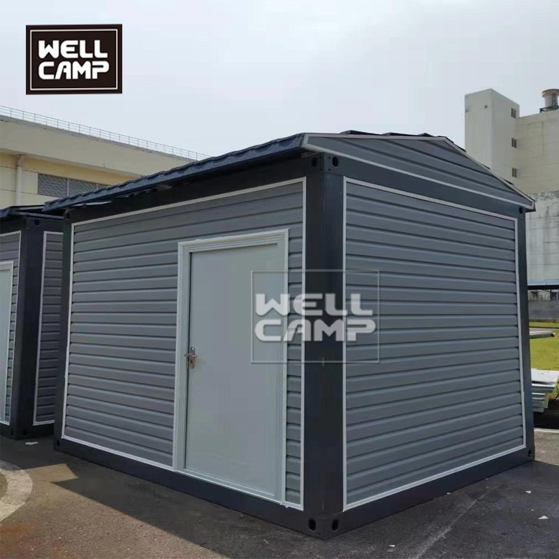 WELLCAMP, WELLCAMP prefab house, WELLCAMP container house extended small container homes with walkway online-2