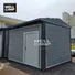two glass small container homes with walkway for office