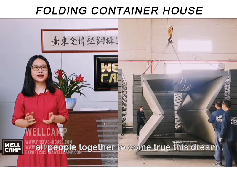 How WELLCAMP R & D to Create Fast Built Folding Container House for Accommodation